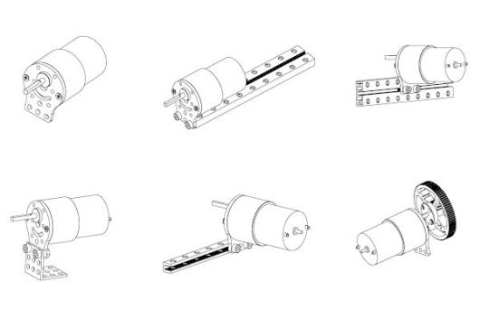 makeblock 37 mm dc motor paketi örnek uygulamalar
